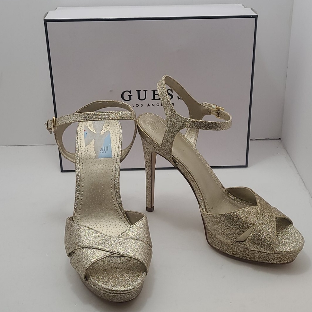 Guess glitter platform heel